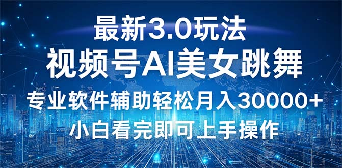 （12788期）视频号最新3.0玩法，当天起号小白也能轻松月入30000+-智赚网创