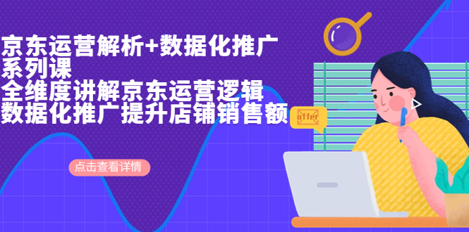京东运营解析与数据化推广系列课，全维度讲解京东运营逻辑+数据化推广提…-智赚网创