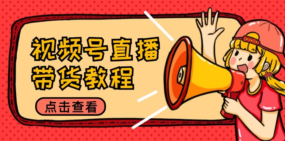 视频号直播带货教程：选品思路与话术拆解/掌握多种带货套路/提升直播效果-智赚网创