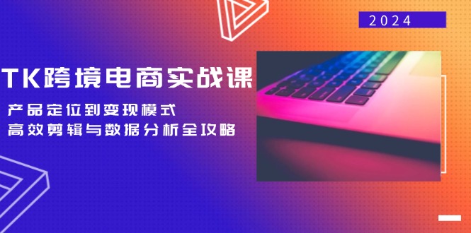 （12783期）TK跨境电商实战课：产品定位到变现模式，高效剪辑与数据分析全攻略-智赚网创