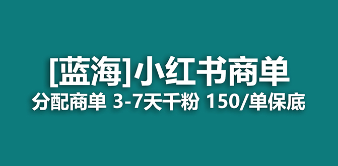 2023蓝海项目，小红书商单，快速千粉，长期稳定，最强蓝海没有之一-智赚网创
