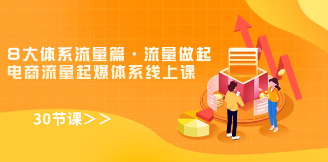 8大体系流量篇·流量做起，电商流量起爆体系线上课（30节课）-智赚网创