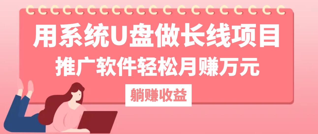 用系统U盘做长线项目，推广软件轻松月赚万元(附制作教程+软件-智赚网创